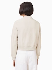 AllSaints Onyx White Orten Bomber Jacket - Image 6 of 7