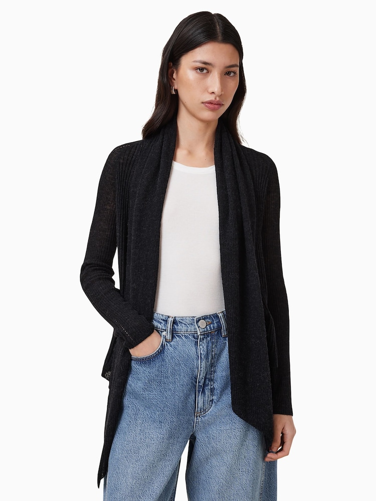 AllSaints Black Harper Cardigan - Image 1 of 11