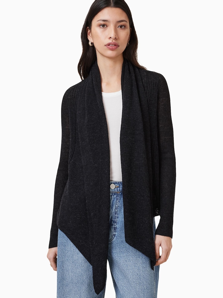 AllSaints Black Harper Cardigan - Image 4 of 11