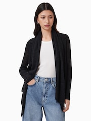 AllSaints Black Harper Cardigan - Image 6 of 11