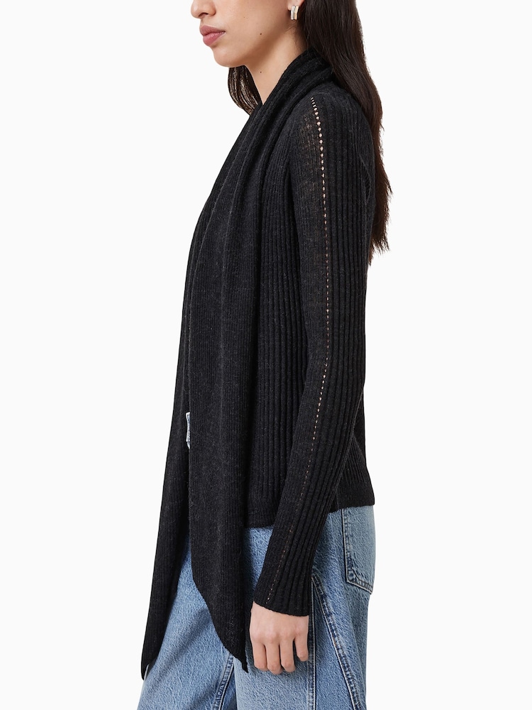 AllSaints Black Harper Cardigan - Image 9 of 11