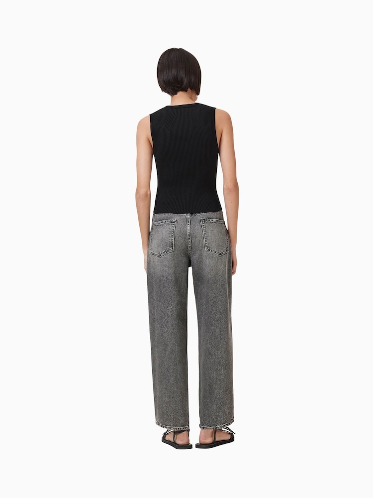 AllSaints Grey Daisy Barrel Jeans - Image 2 of 8
