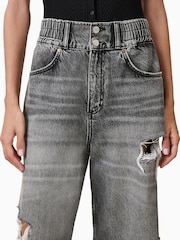 AllSaints Grey Daisy Barrel Jeans - Image 6 of 8