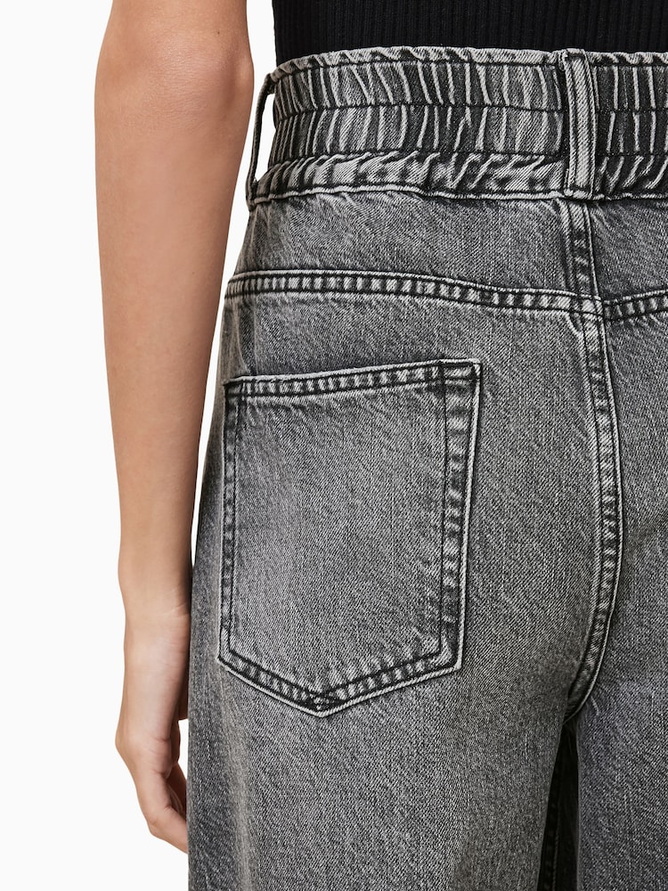 AllSaints Grey Daisy Barrel Jeans - Image 7 of 8