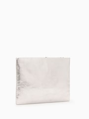 AllSaints Grey Bettina Clutch - Image 2 of 6