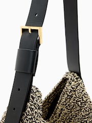 AllSaints Black Asha Paper Shoulder Bag - Image 2 of 7