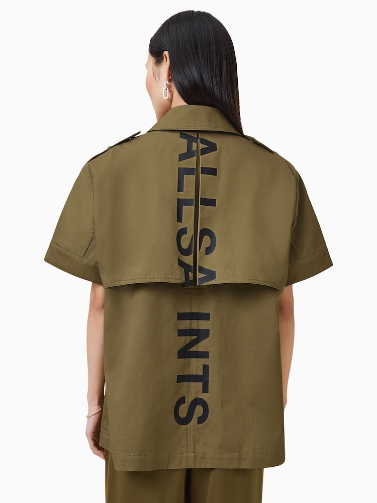 AllSaints Green Flow Jacket - Image 8 of 9