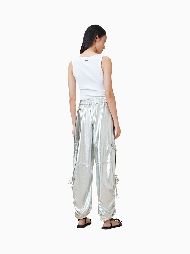 AllSaints Grey Kaye Trousers - Image 2 of 8