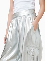 AllSaints Grey Kaye Trousers - Image 7 of 8