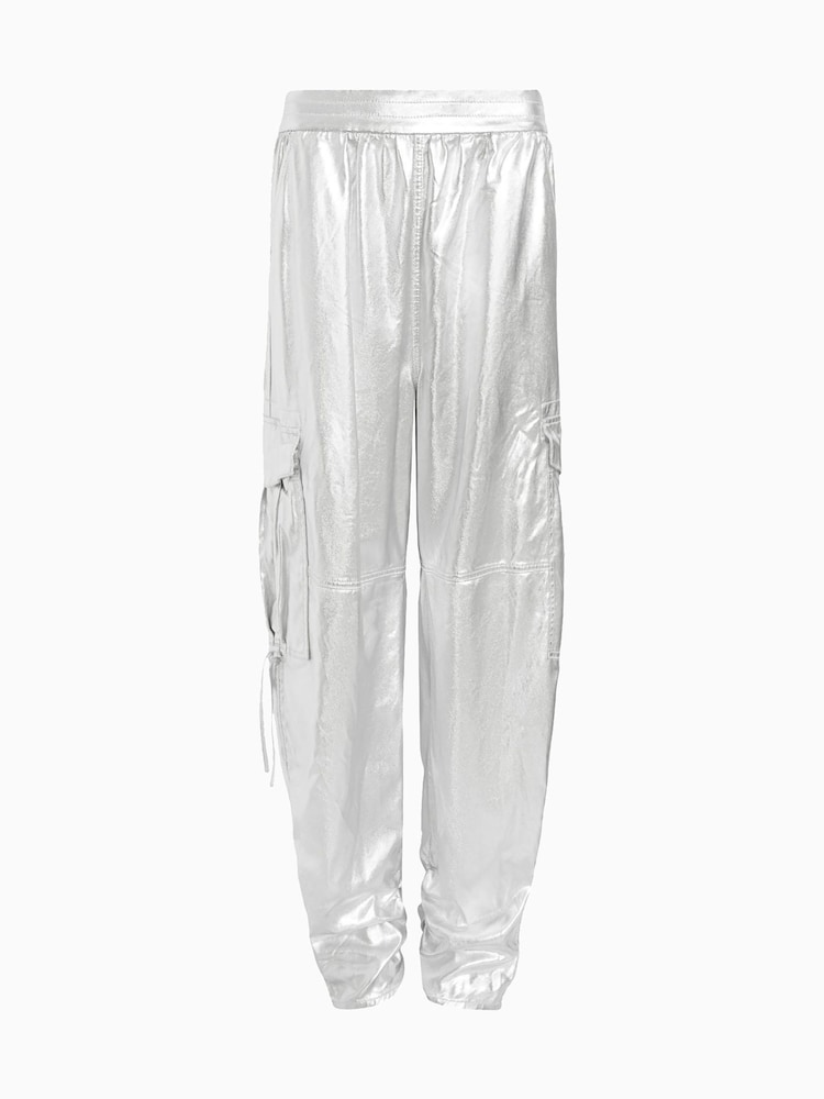 AllSaints Grey Kaye Trousers - Image 8 of 8