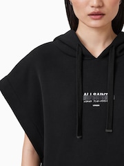 أسود - AllSaints Sorri SL Hoodie - صورة 10 من 11