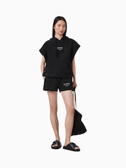 أسود - AllSaints Sorri SL Hoodie - صورة 4 من 11