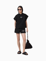 أسود - AllSaints Sorri SL Hoodie - صورة 5 من 11