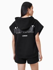 أسود - AllSaints Sorri SL Hoodie - صورة 8 من 11