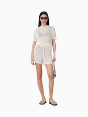 AllSaints White Paloma Shorts - Image 1 of 7