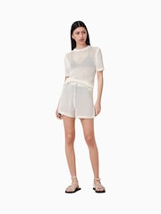 AllSaints White Paloma Shorts - Image 4 of 7