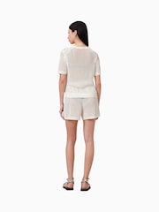 AllSaints White Paloma Shorts - Image 6 of 7