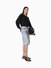 AllSaints Black Mira Haven 100% Cotton Sweatshirt - Image 3 of 7