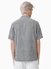 AllSaints Black Tawney 100% Cotton Short Sleeve Shirt - Image 5 of 7