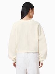 AllSaints White Mira Haven 100% Cotton Sweatshirt - Image 2 of 7