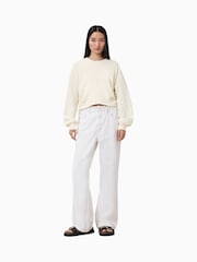 AllSaints White Mira Haven 100% Cotton Sweatshirt - Image 3 of 7