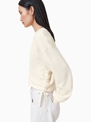 AllSaints White Mira Haven 100% Cotton Sweatshirt - Image 5 of 7