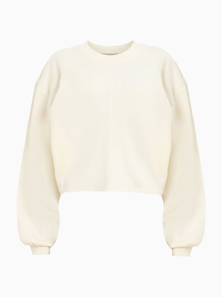 AllSaints White Mira Haven 100% Cotton Sweatshirt - Image 7 of 7