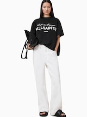 Черный - AllSaints Avri 100% Cotton T-Shirt - Image 1 of 8