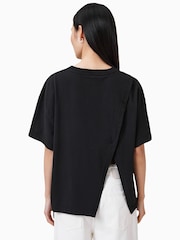 Черный - AllSaints Avri 100% Cotton T-Shirt - Image 2 of 8