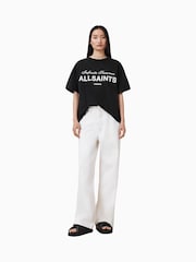 Черный - AllSaints Avri 100% Cotton T-Shirt - Image 3 of 8