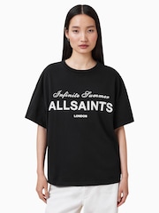 Черный - AllSaints Avri 100% Cotton T-Shirt - Image 7 of 8