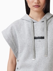 رمادي - AllSaints Sorri SL Hoodie - صورة 6 من 8