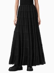 AllSaints Black Eva Skirt - Image 1 of 5