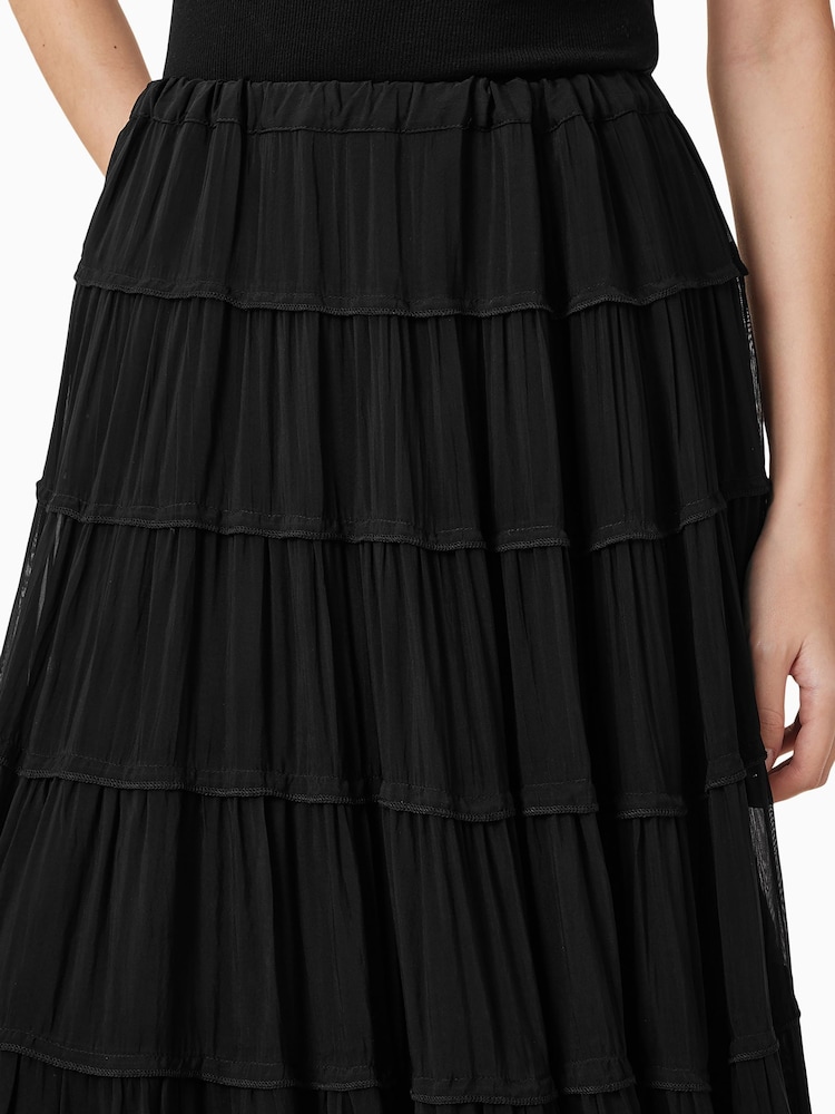 AllSaints Black Eva Skirt - Image 2 of 5