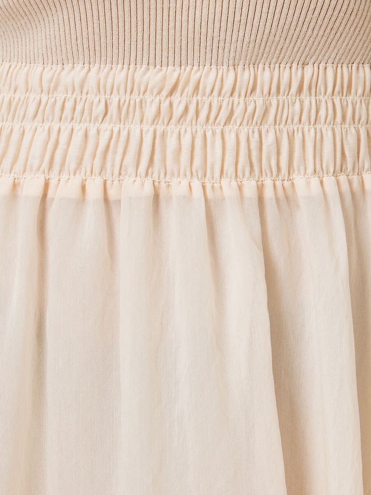 AllSaints Cream Zenia Dress - Image 6 of 8