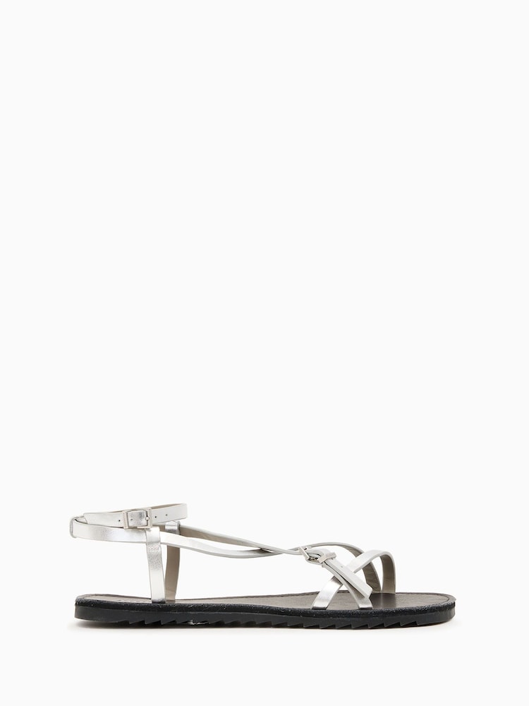 AllSaints Grey Tyla Sandals - Image 1 of 6