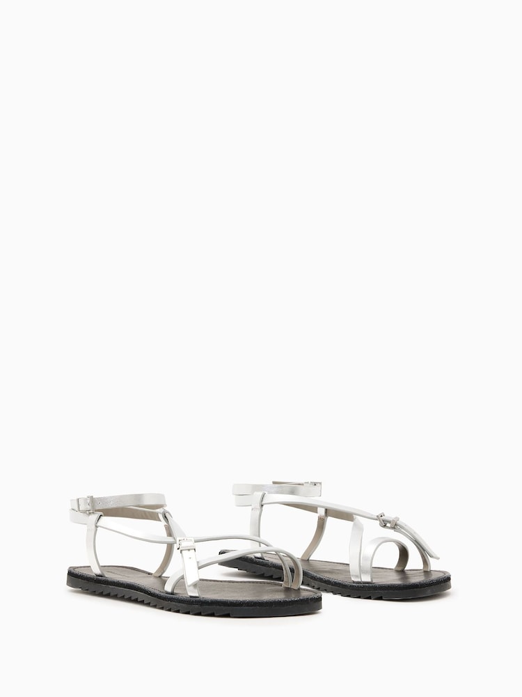 AllSaints Grey Tyla Sandals - Image 2 of 6