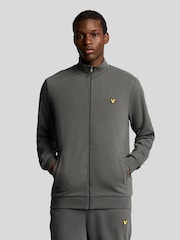 Lyle & Scott Grey Tape 100% Cotton Track Top - Image 1 of 5