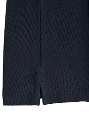Lyle & Scott Dark Blue Linen Polo Shirt - Image 3 of 3