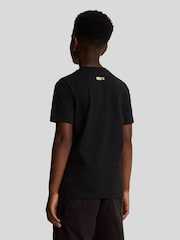 Lyle & Scott Black Formation Blur Graphic 100% Cotton T-Shirt - Image 2 of 5