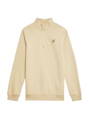 Lyle & Scott Cream Quarter Zip Pullover Jumper - Image 1 of 3