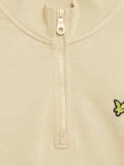 Lyle & Scott Cream Quarter Zip Pullover Jumper - Image 2 of 3