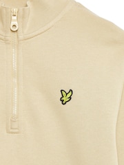 Lyle & Scott Cream Quarter Zip Pullover Jumper - Image 3 of 3