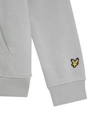 Lyle & Scott Grey Script Embroidered Hoodie - Image 3 of 3