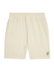 شورت قطن 100% بقماش منشفة من Lyle & Scott - صورة 1 من 2