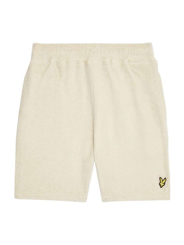 Lyle & Scott Cream Towelling 100% Cotton Shorts - Image 1 of 2 Lyle & Scott Cream Towelling 100% Cotton Shorts - Image 1 of 2