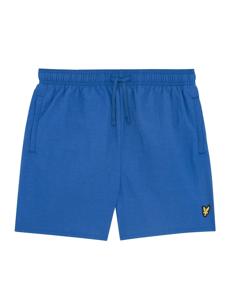 Lyle & Scott Blue Plain Swim Shorts - Image 1 of 3