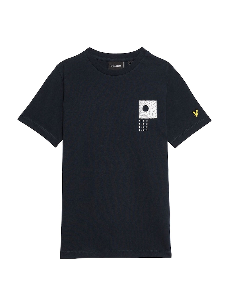 Lyle & Scott Disrupt Graphic Print 100% Cotton T-Shirt - صورة 1 من 3