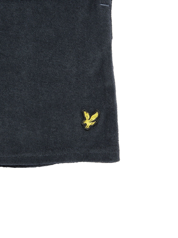 Lyle & Scott Blue Towelling 100% Cotton Shorts - Image 2 of 3