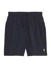 Lyle & Scott Blue Plain Swim Shorts - Image 5 of 6